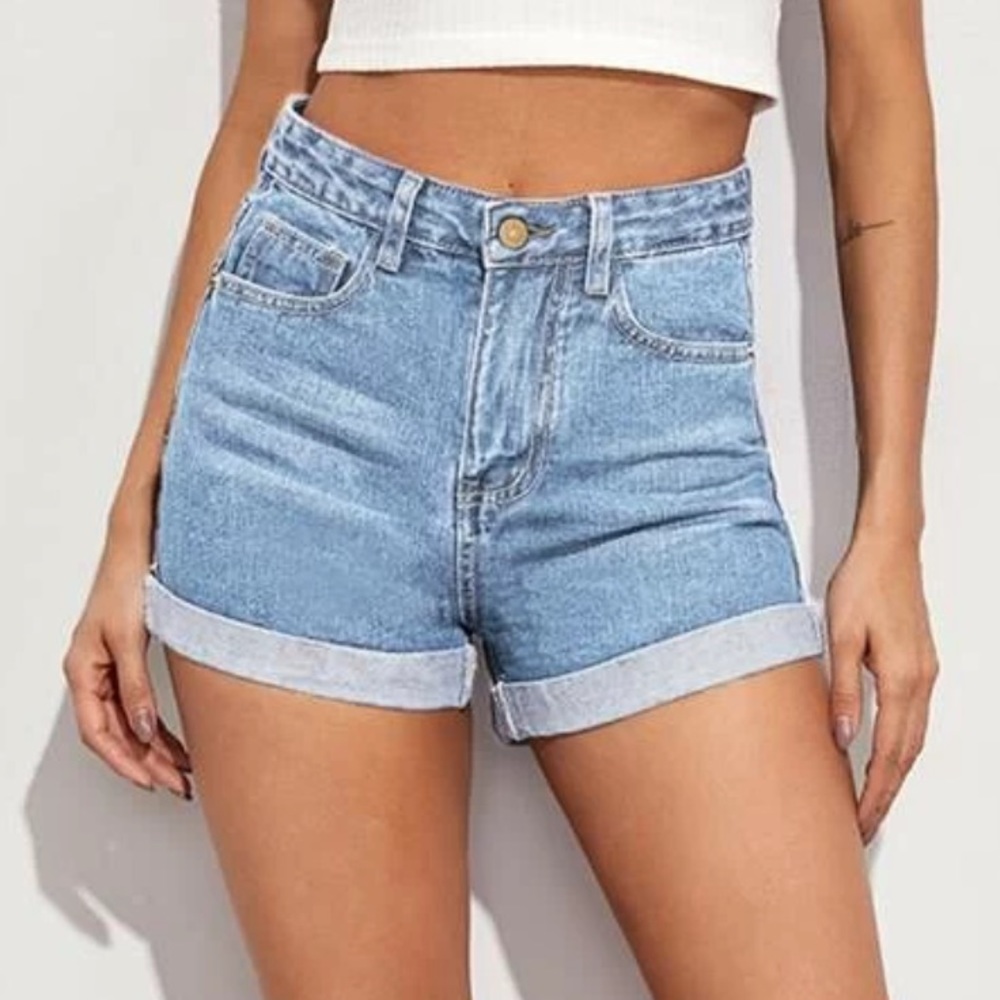 denim shorts